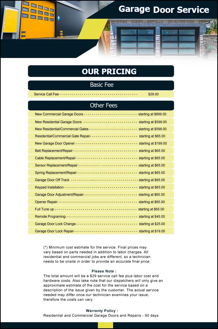 Garage Door & Opener Repairs Dallas, TX 469-284-8074